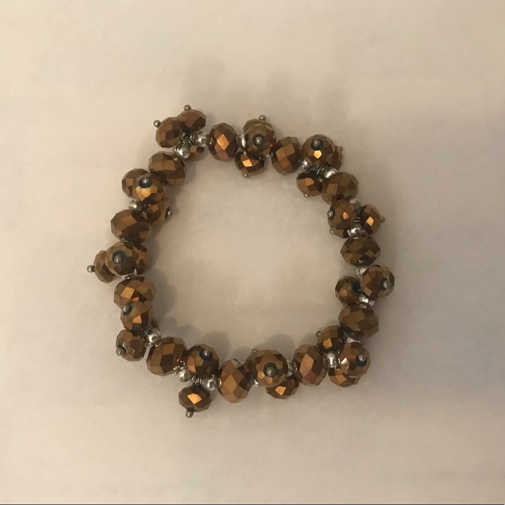 Brown beaded bracelet